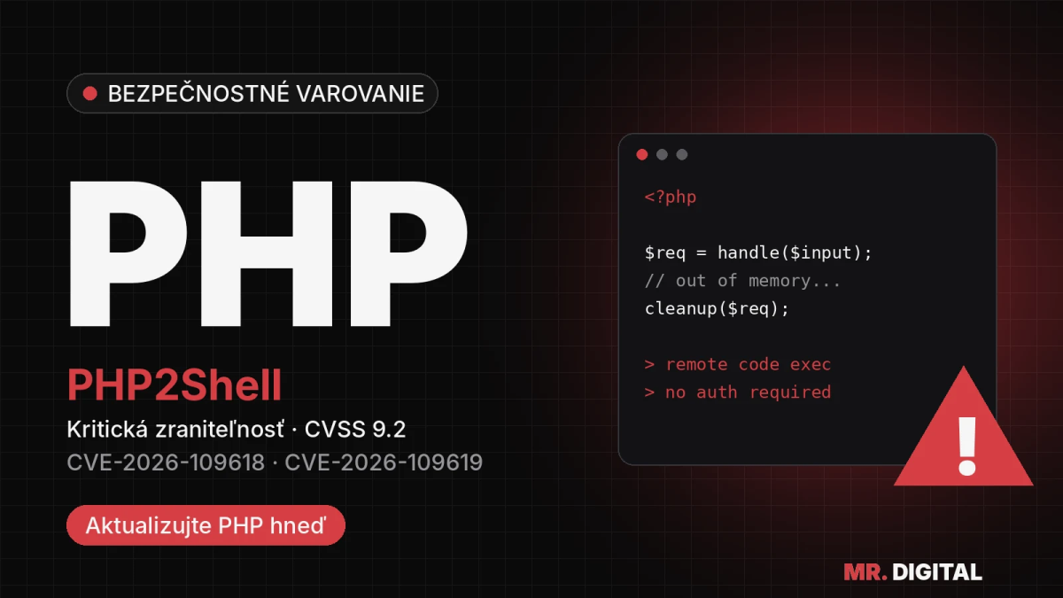 Zraniteľnosť PHP2Shell: čo znamená pre váš web, e-shop či aplikáciu