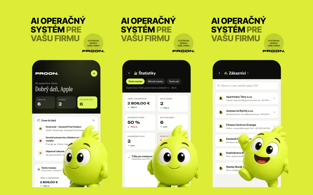 Proon. Business — mobilná aplikácia