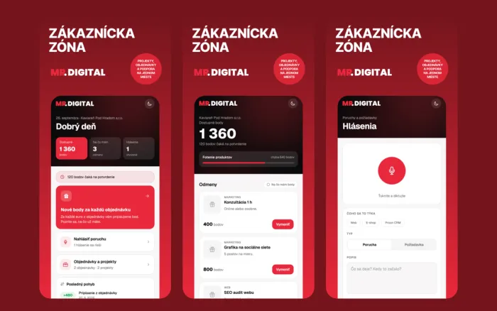 MR. Digital — Zákaznícka zóna